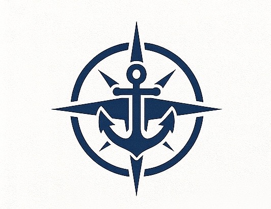 Anchorpoint compass and anchor mark
